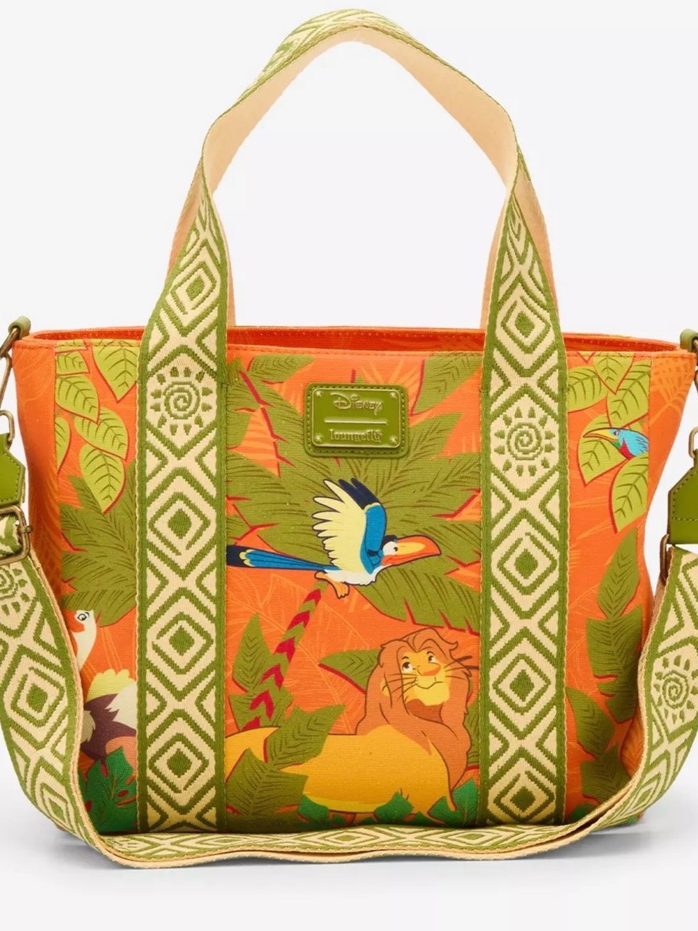 Loungefly Disney The Lion King Animals Printed Crossbody Tote Bag Simba 🆕🆕🆕